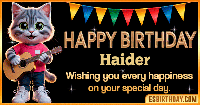 Happy Birthday Haider GIF