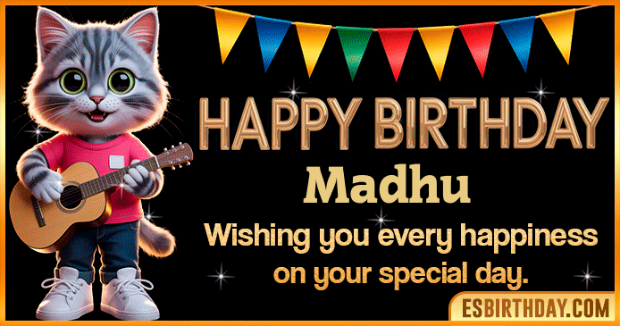 Happy Birthday Madhu GIF
